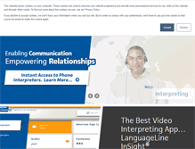 Tablet Screenshot of languageline.com