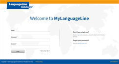 Desktop Screenshot of my.languageline.com