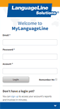 Mobile Screenshot of my.languageline.com